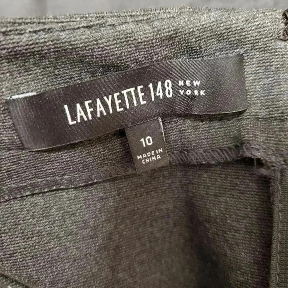 Lafayette 148 Grey Dress Size 10 - Picture 3 of 5
